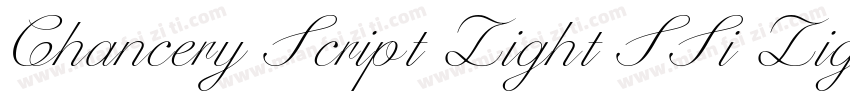 Chancery Script Light SSi Light字体转换